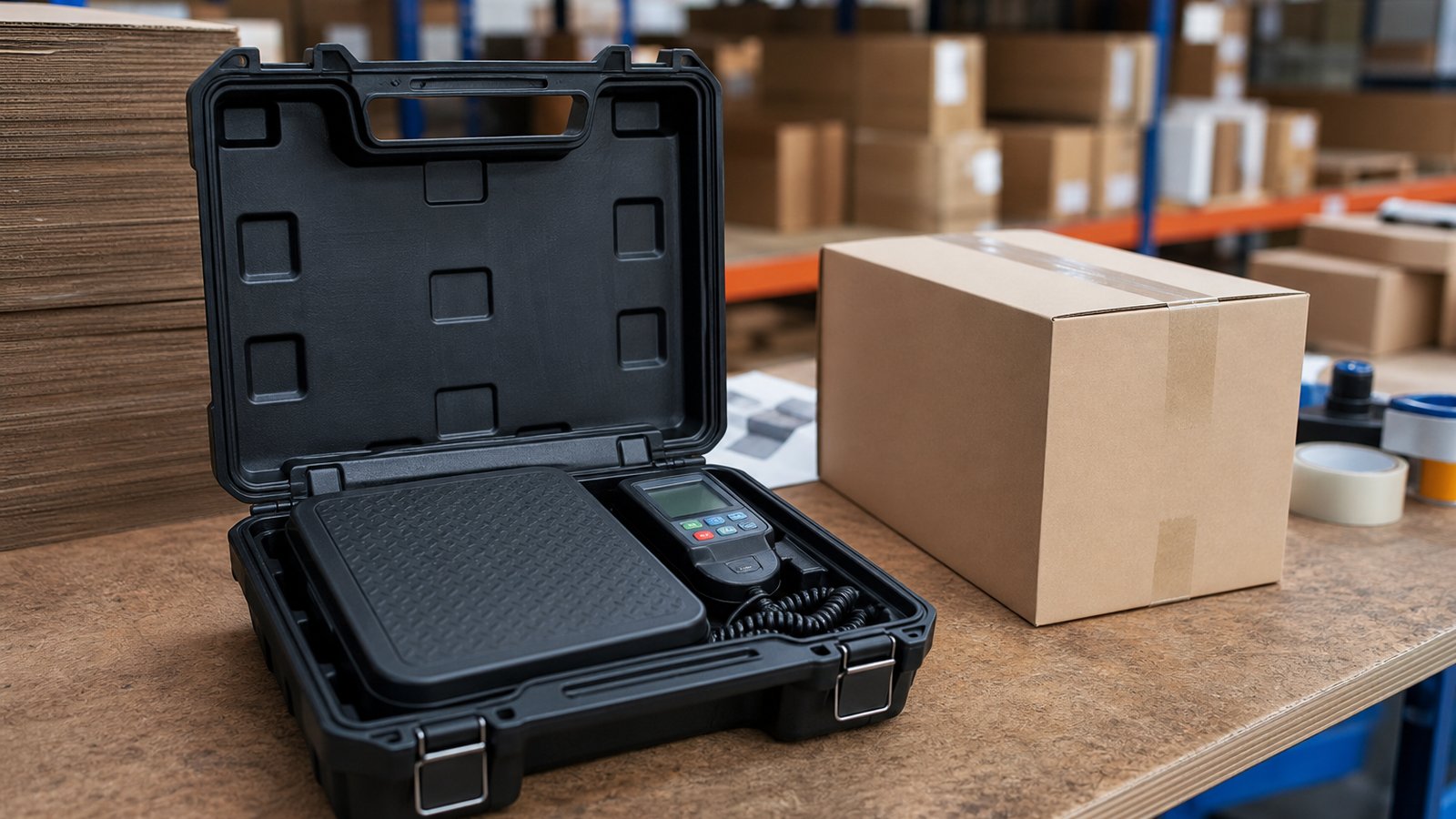 Lifestyle product scene for refrigerant scales fast uk delivery